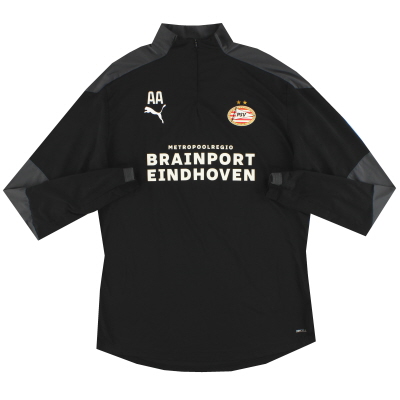 Camiseta de entrenamiento PSV Eindhoven 2020-21 Puma 1/4 Zip Player Issue 'AA' XL