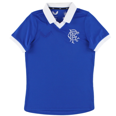 Camiseta retro de local de los Rangers Castore 2020-21 * Como nueva * S. Boy