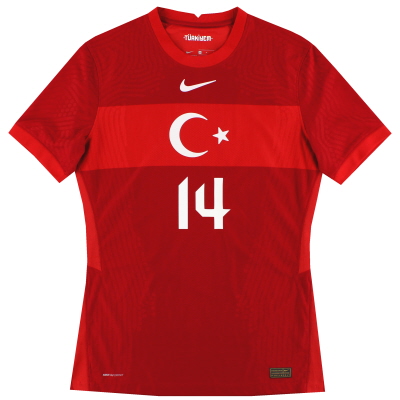 2020-21 Türkei Nike Vapor Heimtrikot Nr. 14 *Neuwertig* M