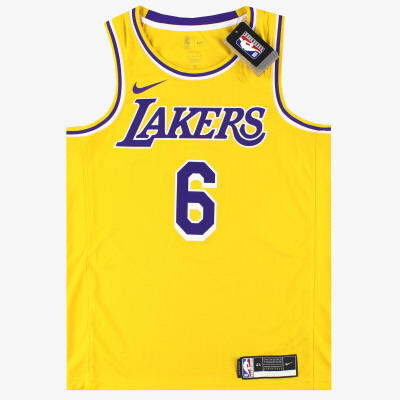 Jersey Edisi Ikon Nike Swingman LA Lakers 2020 James #6 *dengan tag* M