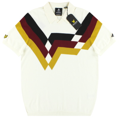 2020 Lyle & Scott x Lovers FC Duitsland Polo met geometrische strepen *BNIB*