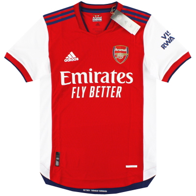 2021-22 Arsenal adidas Authentic Home Maglia *con etichette* S