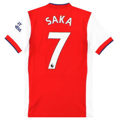 Camiseta adidas de local del Arsenal 2021-22 Saka # 7 XS