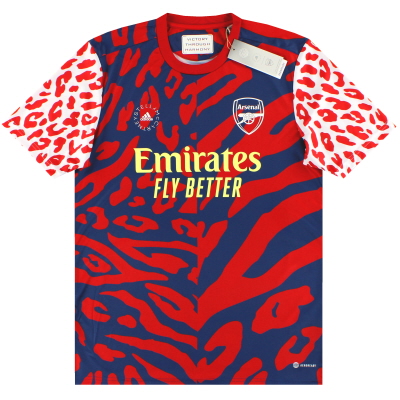 Maillot d'avant-match Arsenal x adidas By Stella McCartney 2021-22 *BNIB*