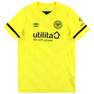Camiseta Brentford Umbro 2021-22 Visitante *Menta* XL.Niño