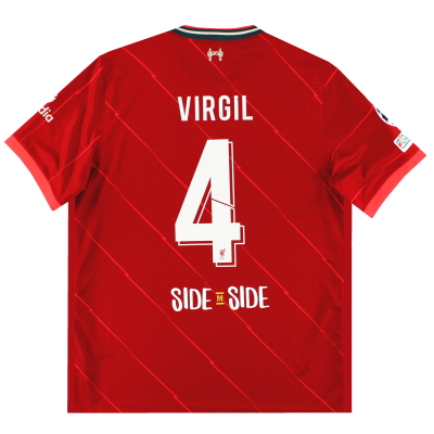 2021-22 Liverpool Nike Maillot Domicile Virgil #4 *w/tags* XL