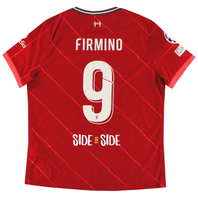 Kemeja Kandang Nike Vapor Liverpool 2021-22 Firmino #9 *dengan tag* XXL