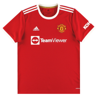 2021-22 Manchester United adidas Home Shirt L