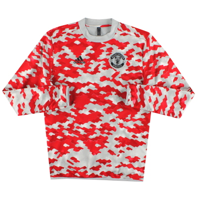 2021-22 Manchester United adidas Pre Warm Up Sweatshirt M 