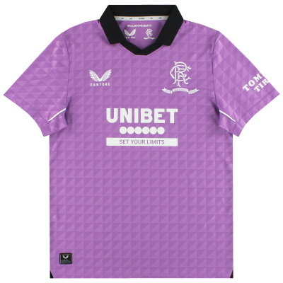 2021-22 Rangers Castore '150 años' Tercera camiseta *Menta* M