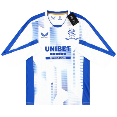 2021-22 Rangers Castore „150 Jahre“ Trainingsshirt L/S *mit Etiketten* M