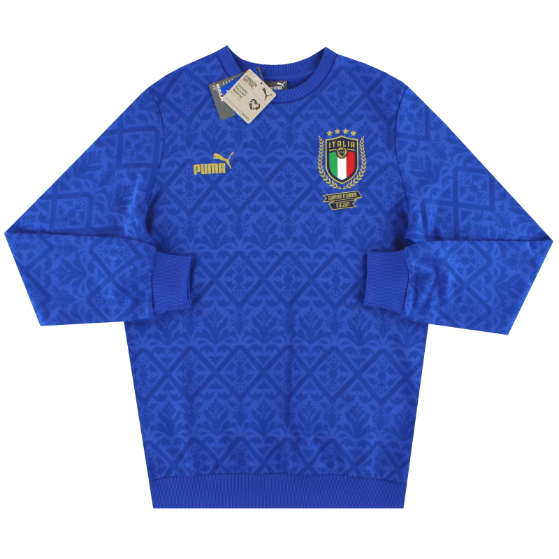 Sweater Musim Dingin Italia Puma 'Campioni D'Europa' *BNIB* L