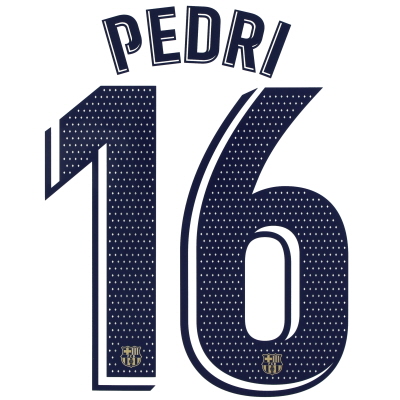 2022-23 Barcelona Pedri #16 Away Name Set *BNIB* 
