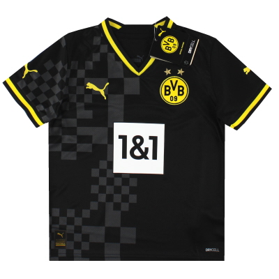 2022-23 Dortmund Puma Auswärtstrikot *mit Etiketten* XS.Jungen