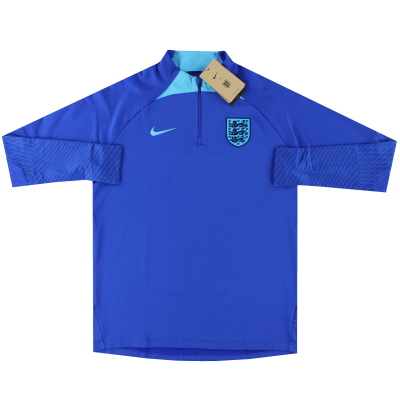 Camiseta de taladro con cremallera de 2022/23 Nike Dri-Fit Strike de Inglaterra 1-4 *BNIB* L