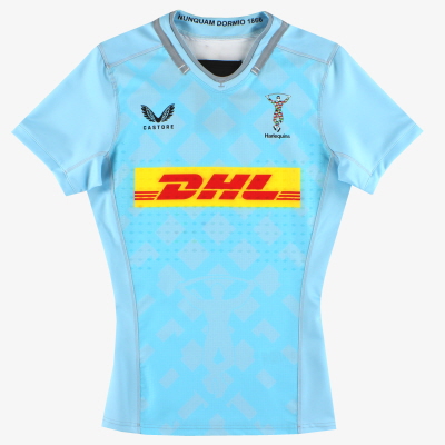 2022-23 Harlequins Castore Player Issue Pre Match Shirt *Als nieuw*