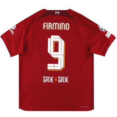 Kemeja Kandang Nike Vapor Liverpool 2022-23 Firmino #9 *dengan tag* XL
