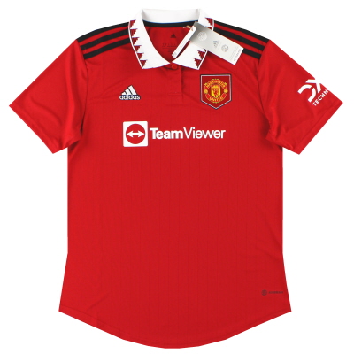 Camiseta adidas de local del Manchester United 2022-23 * con etiquetas * Mujer M