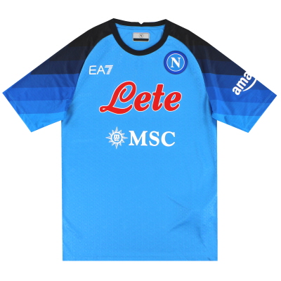 Camiseta básica de local del Napoli EA2022 23-7 * Como nueva *
