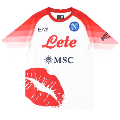 2022-23 Napoli EA7 'Special Edition' Valentinstagsshirt *Neuwertig* S