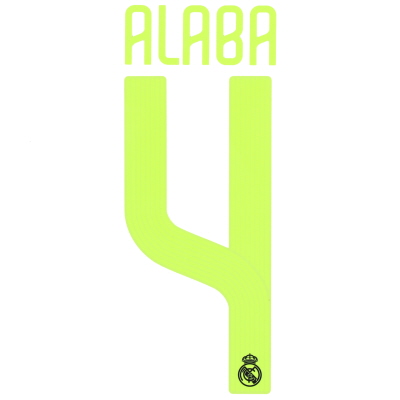 2022-23 Real Madrid Alaba #4 CL Dritter Namenssatz *BNIB*