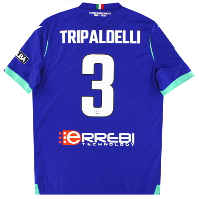 2022-23 SPAL Macron Player Mengeluarkan Baju Ketiga Tripaldelli #3 *Seperti Baru* L