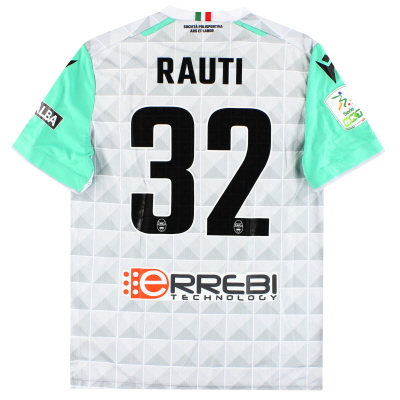 2022-23 SPAL Macron Player Issue Away Shirt Rauti # 32 * Comme neuf * L