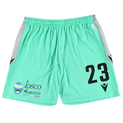 2022-23 SPAL Macron Player Issue Away Shorts #23 *As New* XL