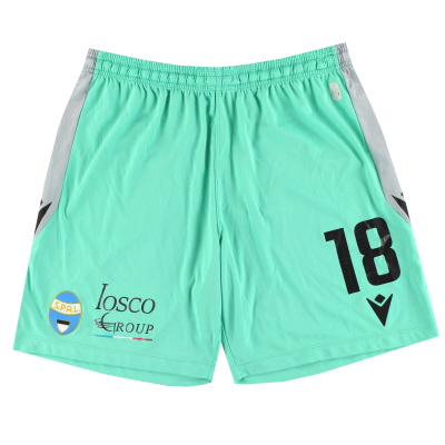 2022-23 SPAL Macron Player Issue Auswärtsshorts Nr. 18 *Neuwertig* XL