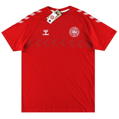 Camiseta para aficionados Hummel Leisure de Dinamarca 2022 *BNIB*