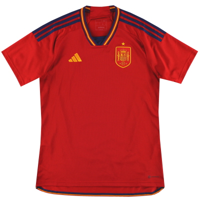 2022 Spanje adidas thuisshirt *Als nieuw* L