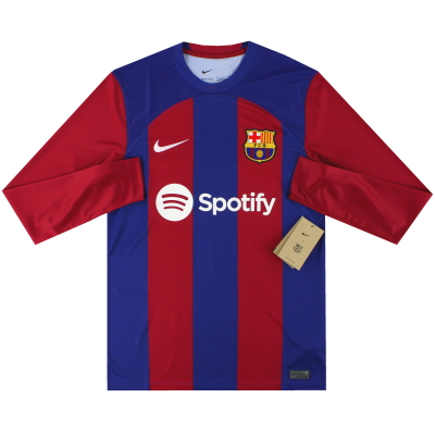 2023-24 Футболка Barcelona Nike Home L/S *BNIB* S