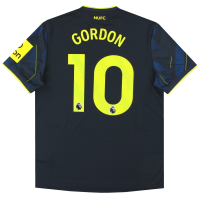Terza maglia Newcastle Castore 2023-24 Gordon #10 *con etichette*