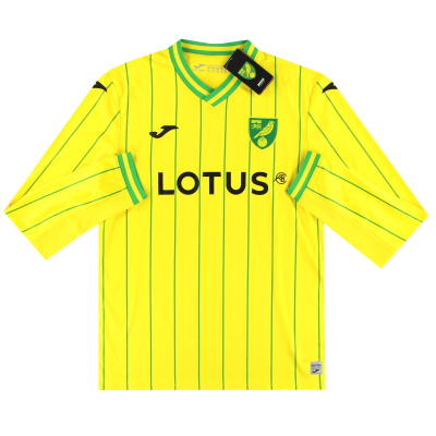 2023-24 Norwich City Joma thuisshirt L/S *BNIB* XL