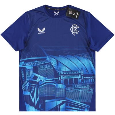 T-shirt met Rangers Castore-stadionprint 2023-24 *BNIB* L