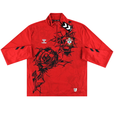 2023-24 Southampton Hummel предматчевая футболка с молнией 1/4 *BNIB*