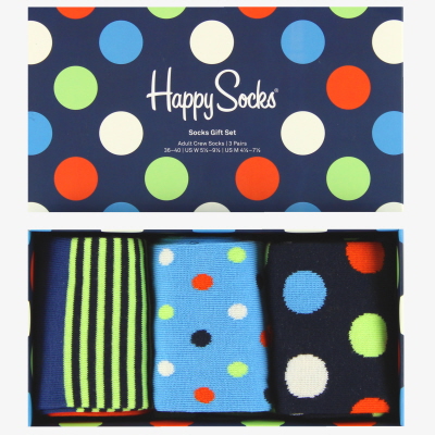 Caja de regalo clásica Happy Socks, paquete de 3 *BNIB*