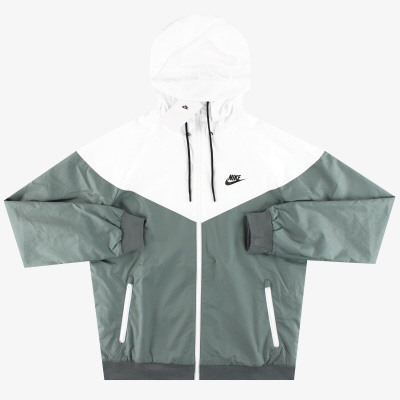 Chaqueta con capucha Nike Windrunner en gris/blanco *con etiquetas* L