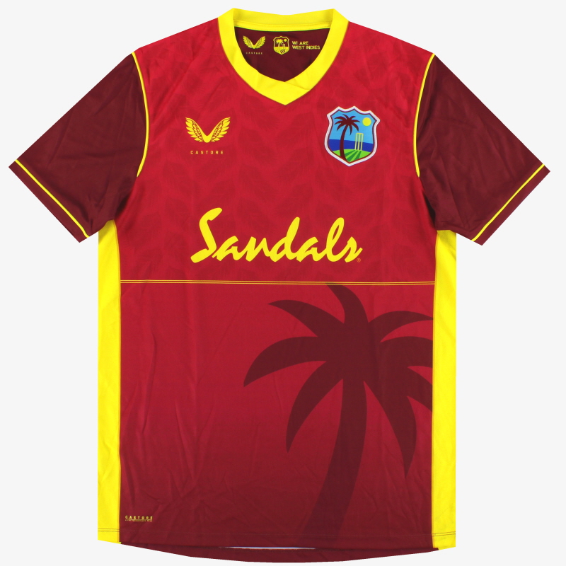 West Indies Castore ODI T-Shirt *Als nieuw*